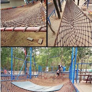 EkiDaz HXRW Rope Net Kids Climbing Frame Net Outdoor Playground Safety Net Rope Net for Kids Sturdy and Durable Playground Sets for Backyards (Size : 1 * 3m(3.3 * 9.9ft))