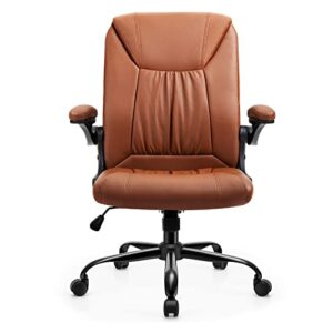 jfgjl brown executive office chairs pu leather computer desk chair extra