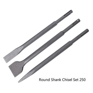 ✪ 3x SDS Plus Chisel Set Round Handle Point Chisel Flat Chisel Wide Chisel Tools