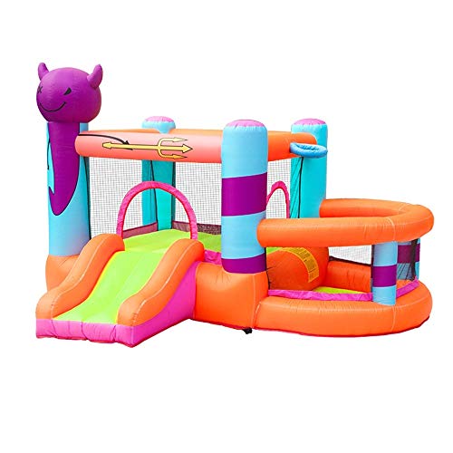 Castle Bouncer with Slide Inflatable Bouncy Castle,Large Inflatable Castle Children's Indoor Outdoor Playground Inflatable Bouncy Castle