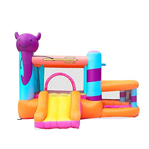 Castle Bouncer with Slide Inflatable Bouncy Castle,Large Inflatable Castle Children's Indoor Outdoor Playground Inflatable Bouncy Castle