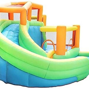 Castle with Slide Inflatable Castle Family Children's Playground Outdoor Play Equipment Small Trampoline Slide Inflatable Bouncy Castle