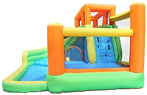 Castle with Slide Inflatable Castle Family Children's Playground Outdoor Play Equipment Small Trampoline Slide Inflatable Bouncy Castle