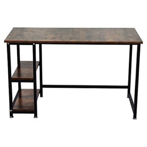 Modern Standing Desk Desk Creative Craft Art Drawing Desk Home Office Desks Simple Workstations Study Writing Reading Desk Secretary Executive Desk (Brown, One Size)