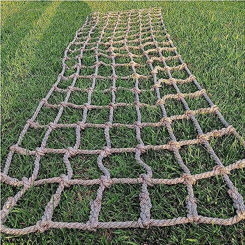 EkiDaz HXRW Rope Net Kids Safety Net Anti-Fall Climbing Cargo Netting Obstacle Courses Climbing Net for Outdoor Playground Treehouse Playground Sets for Backyards (Size : 1 * 1m(3.3 * 3.3ft))