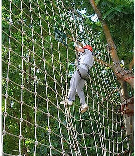 EkiDaz HXRW Rope Net Climbing Rope Net for Kids Multi-Purpose Protective Safety Net Outdoor Climbing Cargo Netting Playground Sets for Backyards (Size : 3 * 5m(9.9 * 15.15ft))