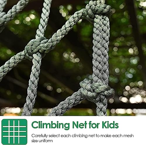 EkiDaz HXRW Rope Net Climbing Net Outdoor Kids Climbing Frame Net Climbing Cargo Net, Sturdy Protective Safety Net Rope Ladder Net Playground Sets for Backyards (Size : 2 * 3m(6.6 * 9.9ft))