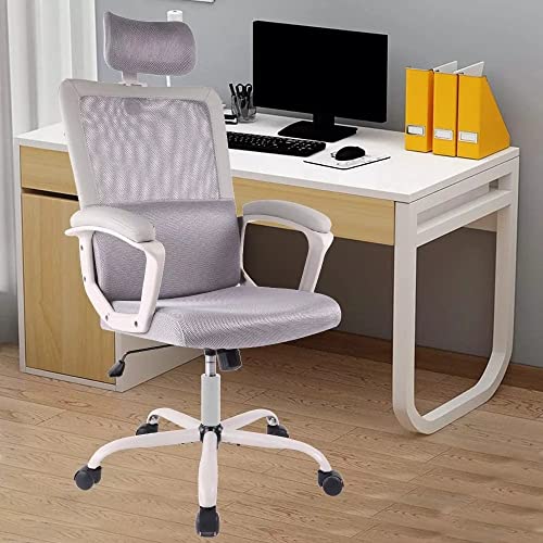 ZLBYB Mesh Office Computer Swivel Desk Task Ergonomic Executive High Back Chair