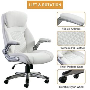 Phoenix Home Executive Office Chair, White