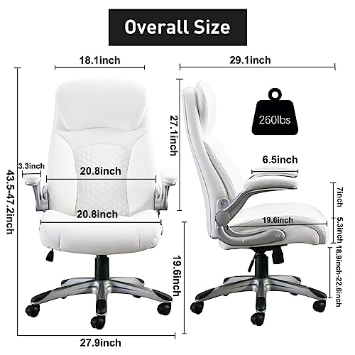 Phoenix Home Executive Office Chair, White