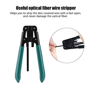 GLOGLOW Fiber Wire Stripper Wire Stripping Tool Optical Fiber Stripper FTTH Cable Striping Pliers Diameter 125μm CATVCBSOSJSJT Cable Cutter High Strength Metal