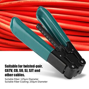 GLOGLOW Fiber Wire Stripper Wire Stripping Tool Optical Fiber Stripper FTTH Cable Striping Pliers Diameter 125μm CATVCBSOSJSJT Cable Cutter High Strength Metal