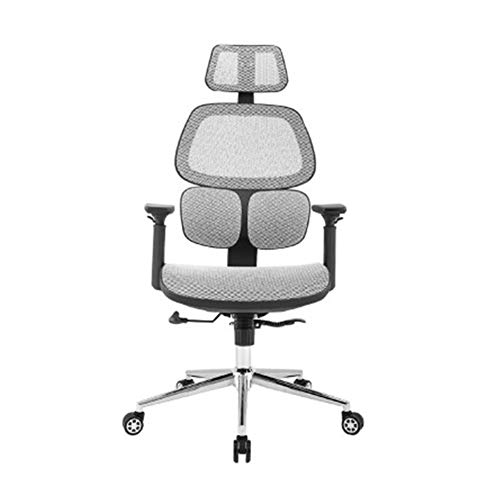 JFGJL Executive Office Chair - High Back Office Chair with Footrest and Thick Padding - Reclining Computer Chair with Ergonomic Segmented Back, Black (Color : C)