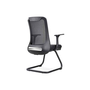 zlbyb conference chair office chair meeting room training chair arched computer mesh chair executive reception chair with sled base (color : e)