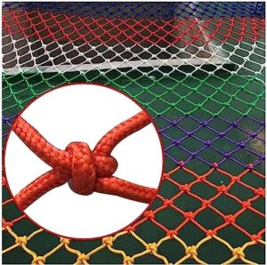 ekidaz hxrw rope net climbing net for kids outdoor rope ladder net colorful safety protective net for banister guards playground sets for backyards (size : 2 * 2m(6.6 * 6.6ft))
