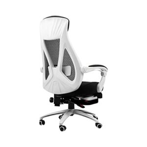 zlbyb capacity ergonomic computer mesh recliner executive swivel office desk chair task chair and lumbar support (color : onecolor)