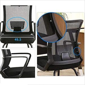 ZLBYB Furniture Mid-Back Black Mesh Multifunction Executive Swivel Ergonomic Office Chair with Adjustable Arms