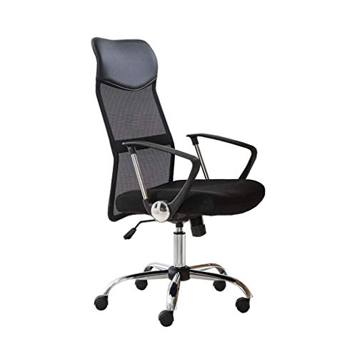 ZLBYB Furniture Mid-Back Black Mesh Multifunction Executive Swivel Ergonomic Office Chair with Adjustable Arms