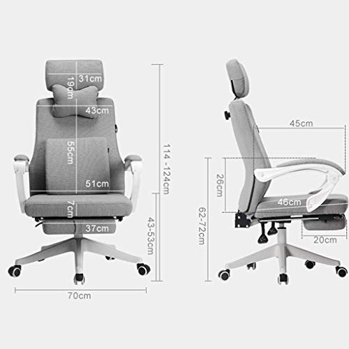 ZLBYB Computer Chair Furniture Series Big & Tall Rated Executive Swivel Ergonomic Office Chair with Adjustable Headrest