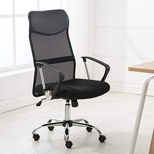 ZLBYB Furniture Mid-Back Black Mesh Multifunction Executive Swivel Ergonomic Office Chair with Adjustable Arms