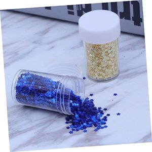 COHEALI 2pcs 12 Decoration Sequin Shakers Craft Handmade Colorful Powder Sequins Gold Shape Card Bottles Arts DIY for Making Star Activities Decor Painting Crafts Glitter