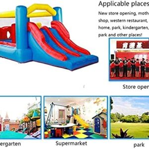 Inflatable Castle and Slide, Trampoline Children S Indoor and Outdoor Jumping Bed Kindergarten Small Square Toys Playground 560 * 255 * 190Cm