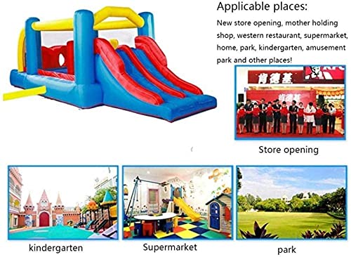 Inflatable Castle and Slide, Trampoline Children S Indoor and Outdoor Jumping Bed Kindergarten Small Square Toys Playground 560 * 255 * 190Cm