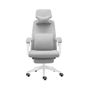 zlbyb office chair ergonomic desk chair mesh computer chair back support mid back executive chair task rolling swivel chair for back pain, grey