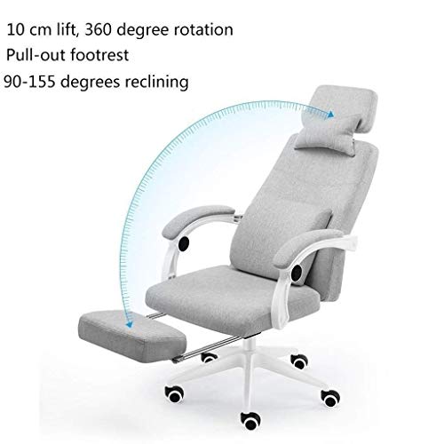 ZLBYB Office Chair Ergonomic Desk Chair Mesh Computer Chair Back Support Mid Back Executive Chair Task Rolling Swivel Chair for Back Pain, Grey