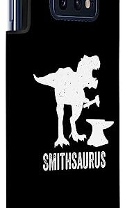 Galaxy S10e Smithsaurus T Rex Kids Blacksmith Forging Case