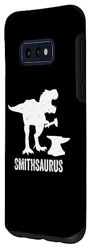 Galaxy S10e Smithsaurus T Rex Kids Blacksmith Forging Case