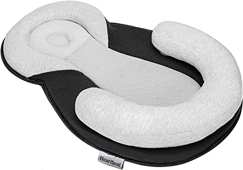 HEGABABY Baby Pillows for Sleeping, Sleeping Baby Pillow Multifunctional Portable Child seat Pillow (Grey)