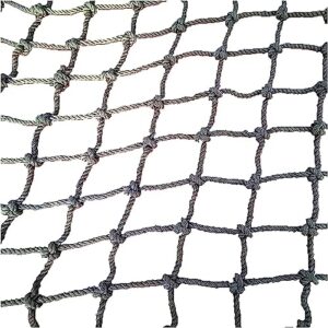 ekidaz hxrw rope net climbing net for kids climbing cargo net indoor outdoor safe nets for obstacle course playground treehouse playground sets for backyards (size : 3 * 4m(9.9 * 12.12ft))