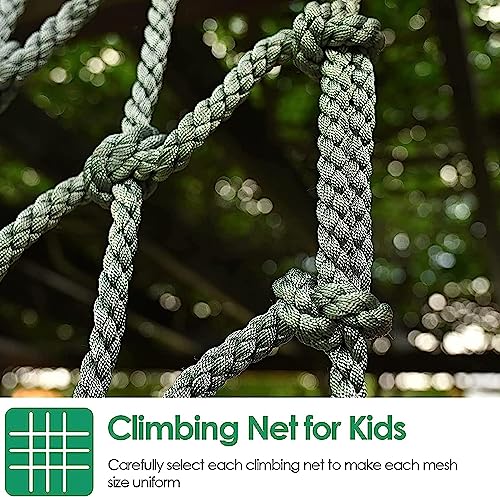 EkiDaz HXRW Rope Net Climbing Net for Kids Safety Net Rope Net Climbing Cargo Netting for Outdoor Treehouse Playground Sets for Backyards (Size : 4 * 4m(12.12 * 12.12ft))