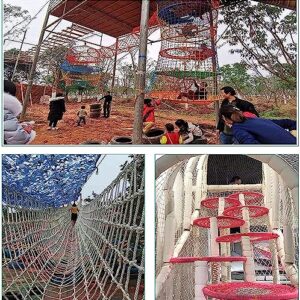 EkiDaz HXRW Rope Net Climbing Net for Kids Safety Net Rope Net Climbing Cargo Netting for Outdoor Treehouse Playground Sets for Backyards (Size : 4 * 4m(12.12 * 12.12ft))