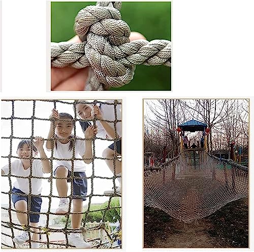 EkiDaz HXRW Rope Net Climbing Net for Kids Climbing Cargo Netting Outdoor Playing Rope Ladder Net Treehouse Net Playground Sets for Backyards (Size : 2 * 3m(6.6 * 9.9ft))