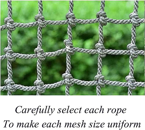 EkiDaz HXRW Rope Net Climbing Net for Kids Indoor and Outdoor Playing Garden Climbing Cargo Net Durable Protective Safety Net Playground Sets for Backyards (Size : 4 * 6m(12.12 * 18.18ft))