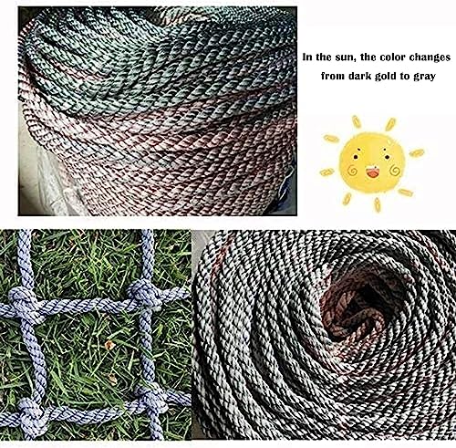 EkiDaz HXRW Rope Net Kids Protective Safety Net Climbing Cargo Netting Outdoor Rope Climbing Net Fall Protection Safety Net Playground Sets for Backyards (Size : 2 * 5m(6.6 * 15.15ft))