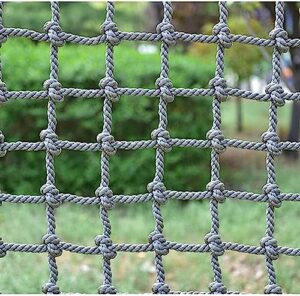 ekidaz hxrw rope net climbing frame net for kids balcony railing protection climbing cargo net safety net obstacle course climbing net playground sets for backyards (size : 4 * 6m(12.12 * 18.18ft))