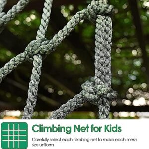 EkiDaz HXRW Rope Net Climbing Frame Net for Kids Balcony Railing Protection Climbing Cargo Net Safety Net Obstacle Course Climbing Net Playground Sets for Backyards (Size : 4 * 6m(12.12 * 18.18ft))