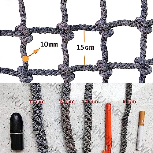 EkiDaz HXRW Rope Net Climbing Frame Net for Kids Balcony Railing Protection Climbing Cargo Net Safety Net Obstacle Course Climbing Net Playground Sets for Backyards (Size : 4 * 6m(12.12 * 18.18ft))