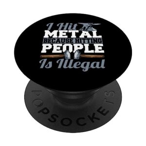 anvil forging blacksmith i hit metal forge popsockets swappable popgrip