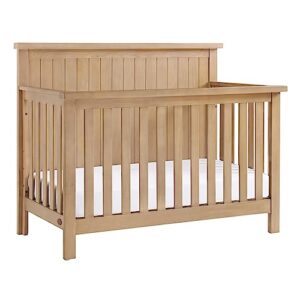 oxford baby everlee 4-in-1 convertible crib, honey wood