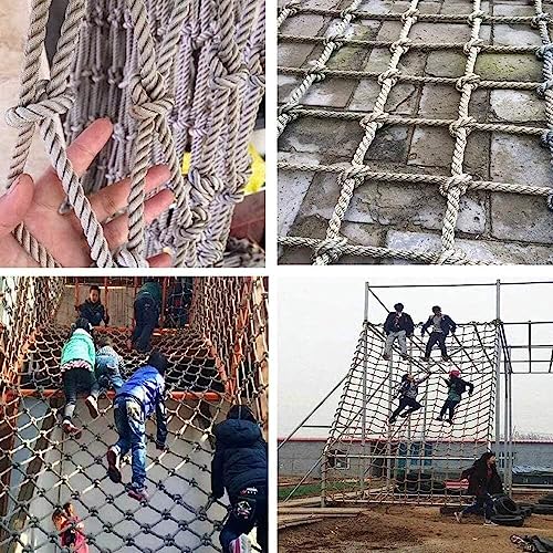 EkiDaz HXRW Rope Net Climbing Net for Kids Tree House Rope Ladder Net Polyamide Climbing Cargo Net Indoor Outdoor Safety Net Playground Sets for Backyards (Size : 3 * 4m(9.9 * 13.2ft))