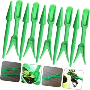 Weeding Artifact,Uprooting Weeding Tool,Garden Tool,Weed Remover Tool,10 Sets Indoor Garden Mini Grow Transplanting Seedlings Hand Cultivation Trowel Sowing Traditional Supplies Sow Miniature Seeds S