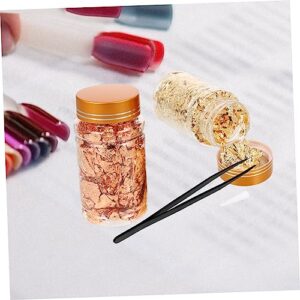 FRCOLOR 1 Set Gold Foil Paper Scraps Crystal Decor Accessories for Girls Facial Accessories Gilding Flakes Face Cosmetic Glitter Metallic Leaf Nail Imitation Gold Leaf Nail Art Supplies 3D