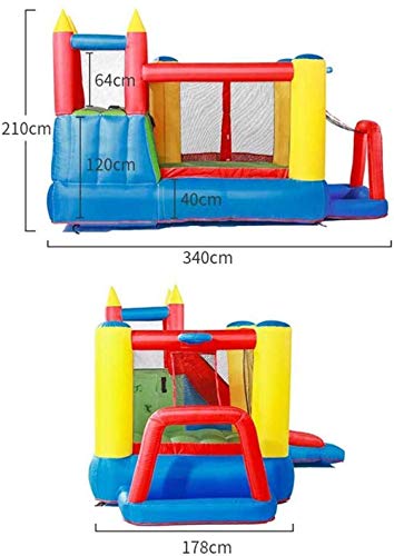 Inflatable Castle for Children, Outdoor Trampoline Children S Slide Children S Fitness Equipment Indoor Sports Playground Best Gift for Your Child Colors