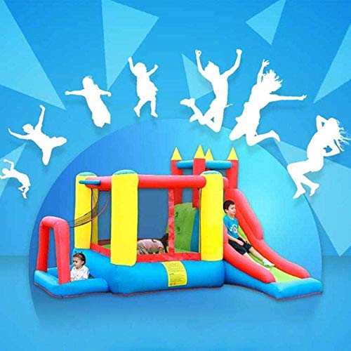 Inflatable Castle for Children, Outdoor Trampoline Children S Slide Children S Fitness Equipment Indoor Sports Playground Best Gift for Your Child Colors