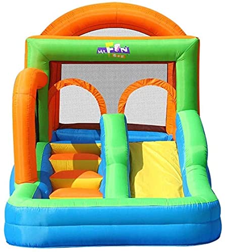 Inflatable Castle and Slide, Indoor Children S Slide Family Outdoor Children S Playground Multifunctional Inflatable Jumping Bed Colors 396 213 244Cm