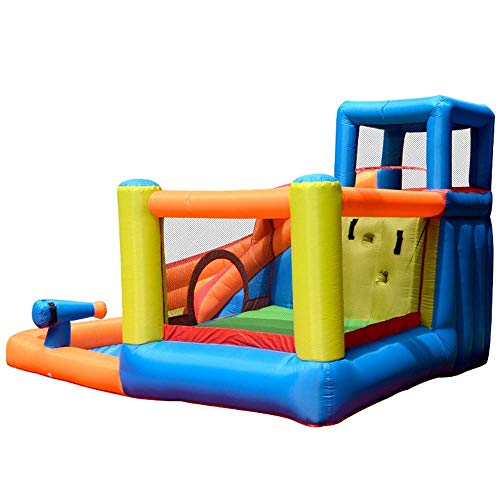 Bouncy Castles Children's Inflatable Castle Home Trampoline Indoor and Outdoor Jumping Bed Kindergarten Slide Playground Bouncy Castles